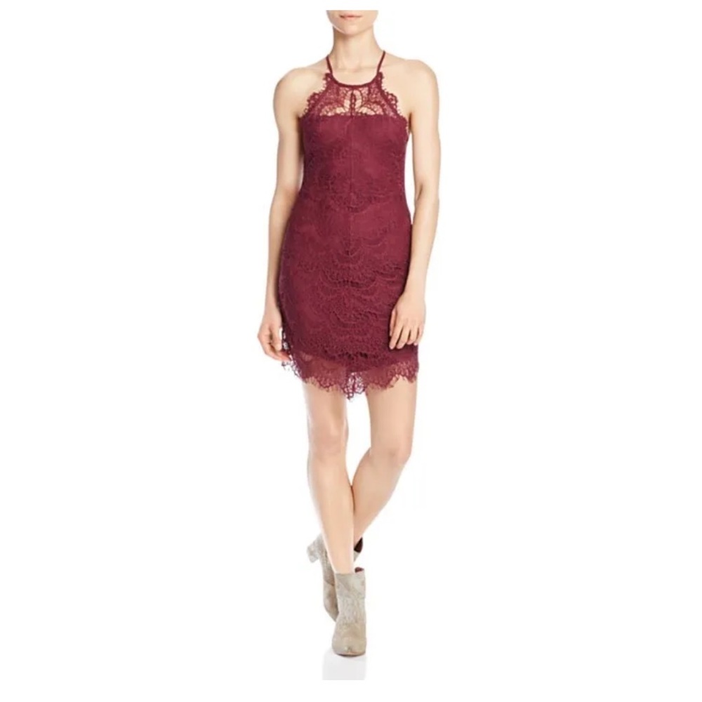 Plum Free People Lace dress